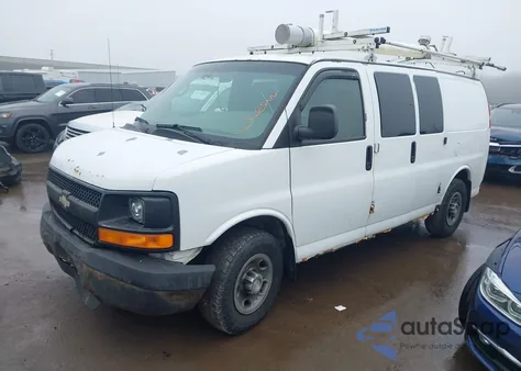 2008 Chevrolet Express Work Van from USA, damaged, VIN 1GCGG25K181168641